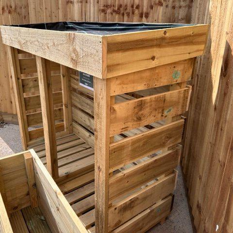 Log Store - Living Roof (green roof system) - Decking Delivery