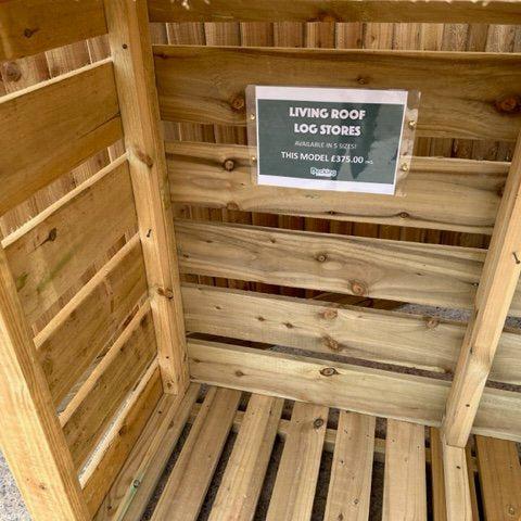 Log Store - Living Roof (green roof system) - Decking Delivery