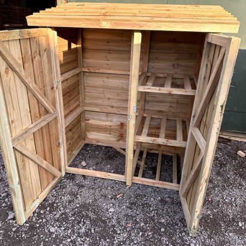 Wheelie Bin Store - For 120 Litre Bins - Decking Delivery